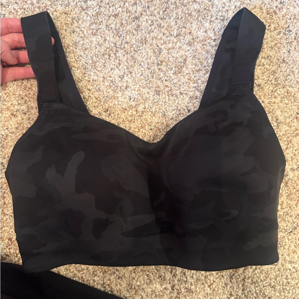 Lululemon Athletica Black Camo Bra